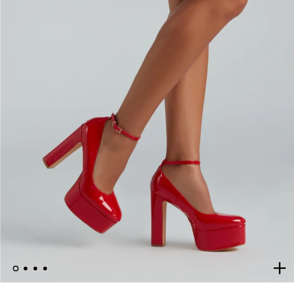 Red Platform Heels - Windsor